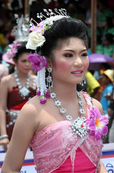 Mensen op de Bun Bang Fai Festival — Stockfoto