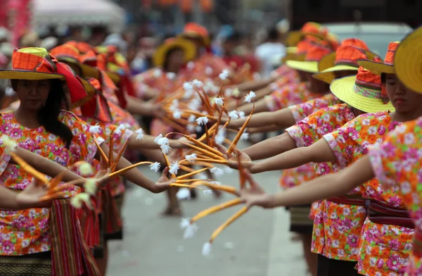 Asia Thaiföld Isan Yasothon hagyomány — Stock Fotó