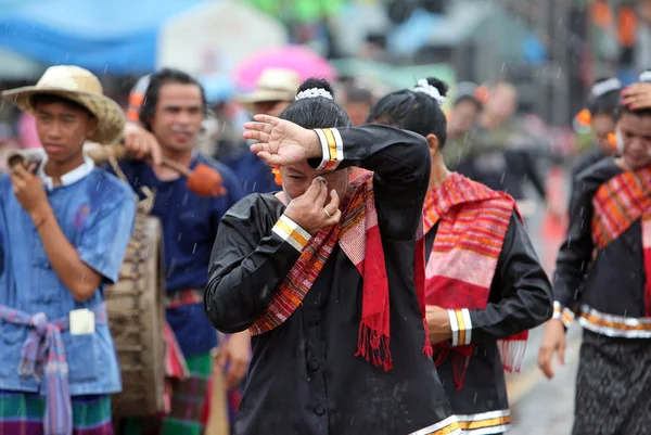 People at the Bun Bang Fai Festival Royalty Free Stock Images