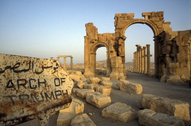SYRIA PALMYRA ROMAN RUINS clipart