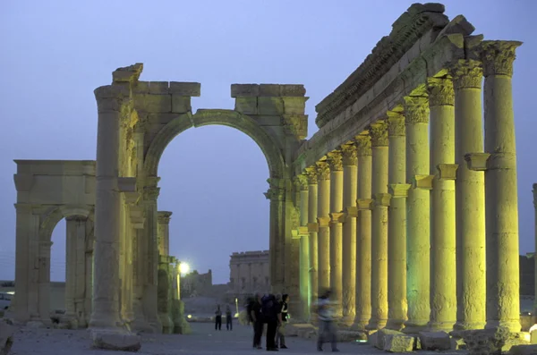 Syrien Palmyra romerska ruiner — Stockfoto