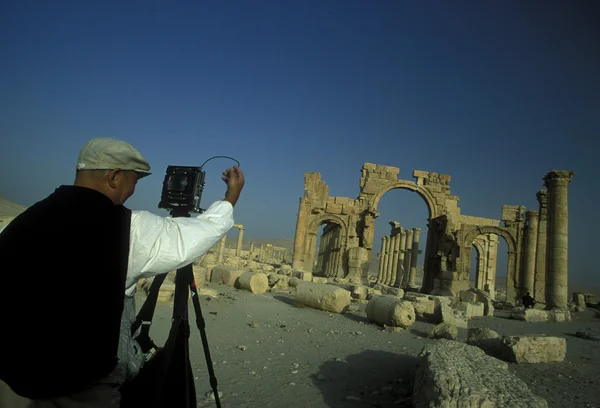 Syrië Palmyra Romeinse ruïnes — Stockfoto