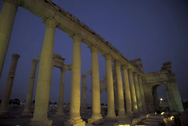 Ruiny rzymskie Palmyra Syrii — Zdjęcie stockowe