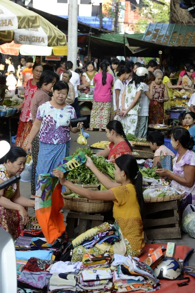 亚洲缅甸 Myeik 市场 — 图库照片