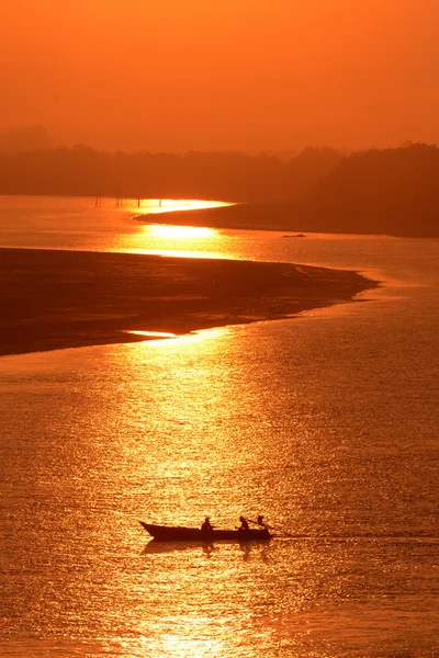 Asia Myanmar Myeik fiume paesaggio — Foto Stock