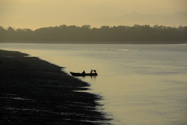 Asia Myanmar Myeik paisaje río —  Fotos de Stock