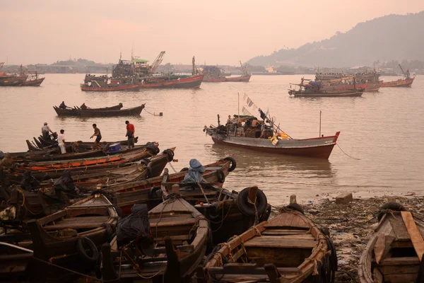 Asia Myanmar Myeik Harbour — Zdjęcie stockowe