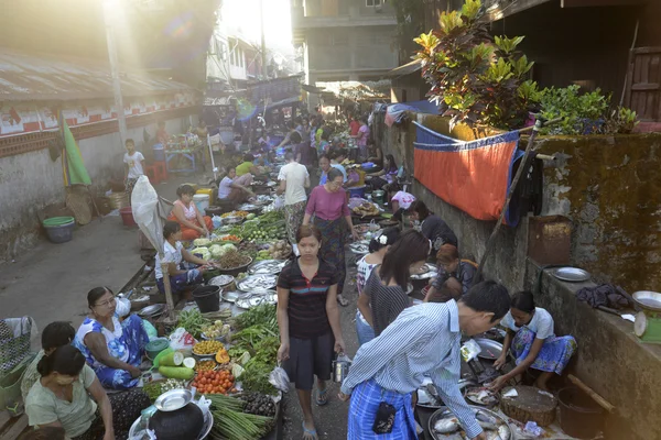 亚洲缅甸 Myeik 市场 — 图库照片