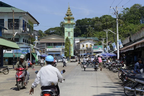 Ásia mianmar myeik paisagem — Fotografia de Stock