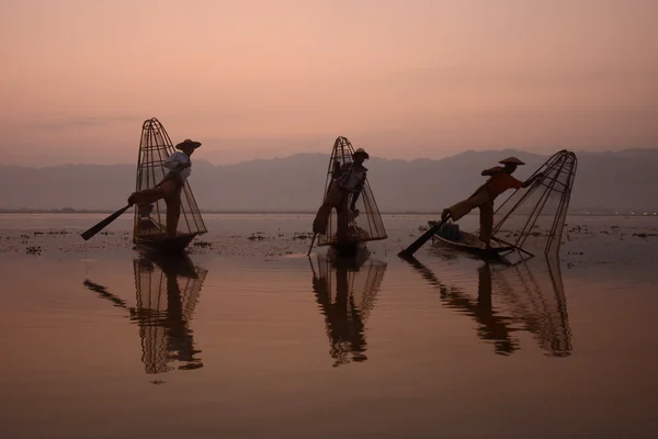 LAGO INLE MYANMAR ASIA — Foto Stock