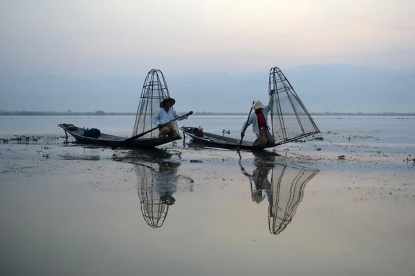 Ásia Myanmar lago inle — Fotografia de Stock