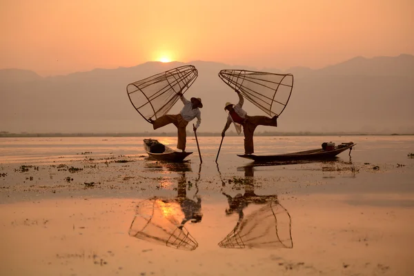 LAGO INLE MYANMAR ASIA — Foto Stock