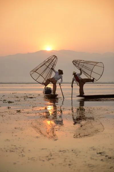 Ásia Myanmar lago inle — Fotografia de Stock