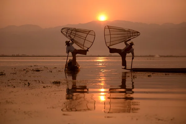 LAGO INLE MYANMAR ASIA — Foto Stock