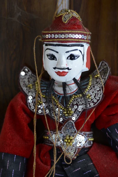 Вистава лялькових фігур М'янма Азії — стокове фото