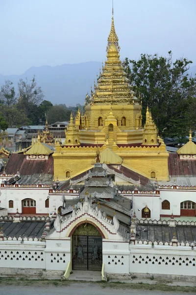 ASIA MYANMAR INLE LAKE NYAUNGSHWN PAGODA — Stock Photo, Image