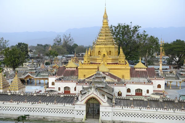 ASIA MYANMAR INLE LAKE NYAUNGSHWN PAGODA — Stock Photo, Image