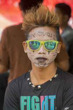 Asya Myanmar Mandalay Thingyan su Festivali