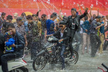 Asya Myanmar Mandalay Thingyan su Festivali