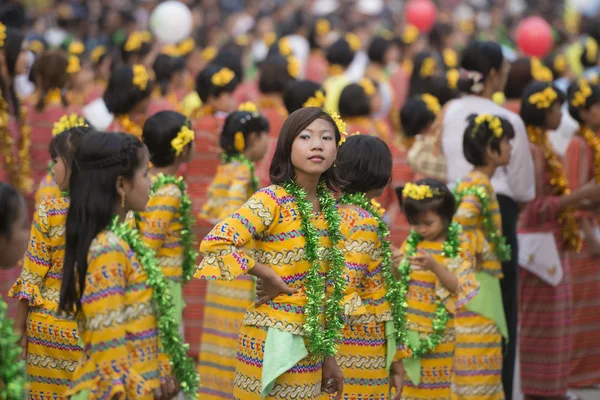 Asya Myanmar Mandalay Thingyan su Festivali — Stok fotoğraf