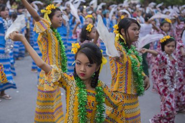 Asya Myanmar Mandalay Thingyan su Festivali