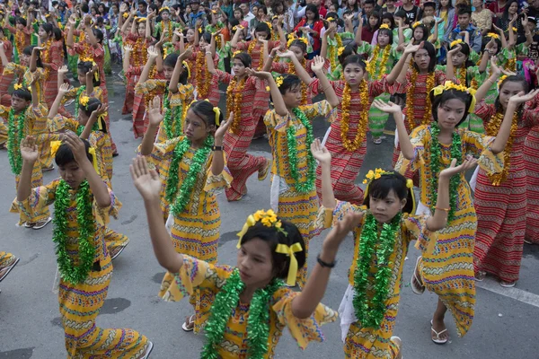 Asia Myanmar Mandalay Thingyan Water Festival — Stockfoto