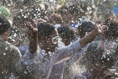 Asya Myanmar Mandalay Thingyan su Festivali