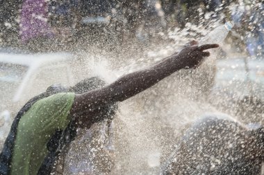 Asya Myanmar Mandalay Thingyan su Festivali