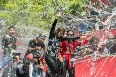Asya Myanmar Mandalay Thingyan su Festivali