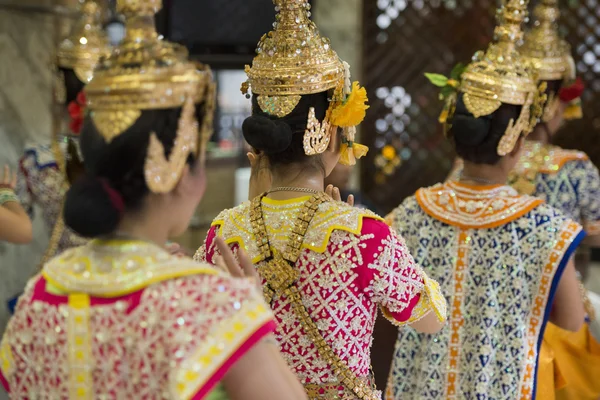 Asia Tajlandia Bangkok Erawan sanktuarium Dance — Zdjęcie stockowe