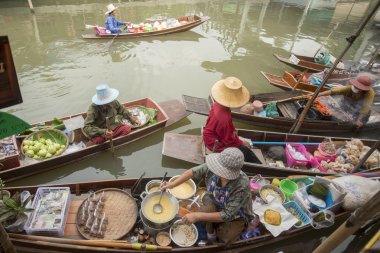 Asya Tayland Samut Songkhram Tha Kha Suüstü Pazarı
