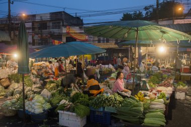 Asya Tayland Bangkok Nothaburi sabah Pazar