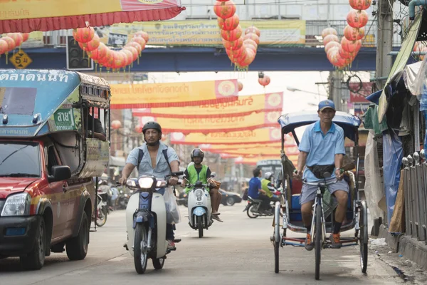 亚洲泰国曼谷 Nothaburi 运输自行车的士 — 图库照片