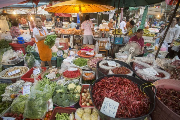 ÁSIA TAILÂNDIA BANGKOK Nada sobre o mercado da manhã — Fotografia de Stock