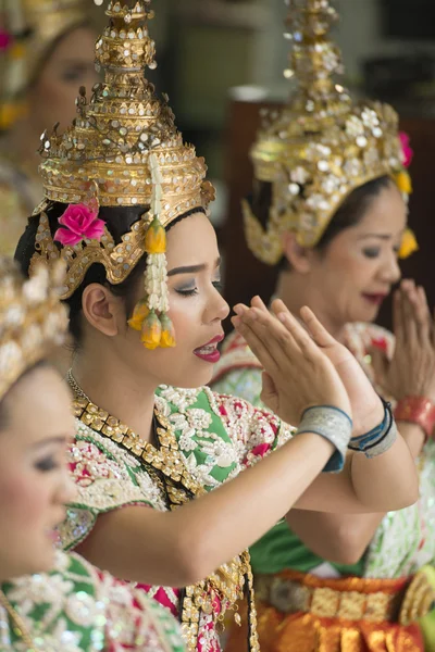 Asia Thailandia Bangkok Erawan Shrine Dance — Foto Stock