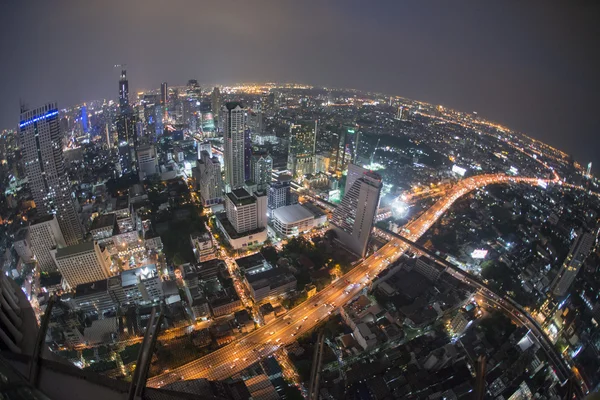 Asia Tajlandia Bangkok Riverside Skyline — Zdjęcie stockowe