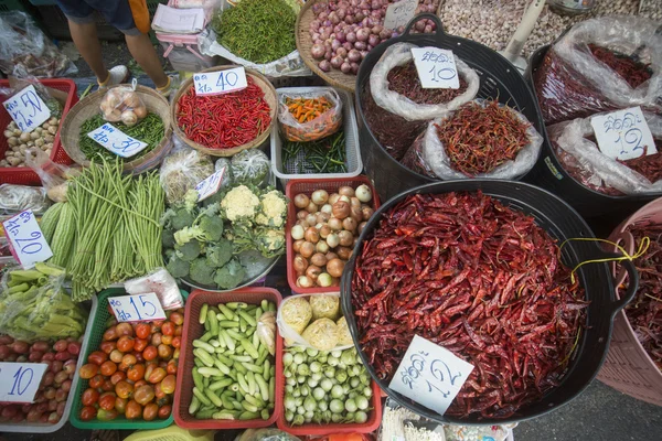 ASIA TAILANDIA BANGKOK NOTHABURI MERCADO DE LA MAÑANA — Foto de Stock