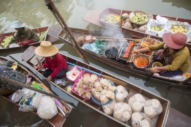 Asya Tayland Samut Songkhram Tha Kha Suüstü Pazarı