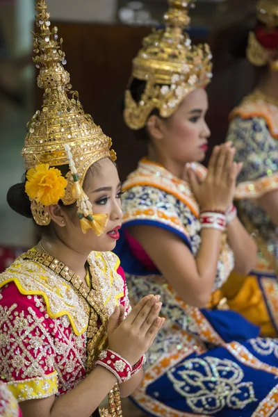 Asie Thajsko Bangkok Erawan svatyně tanec — Stock fotografie