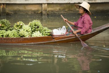 Asya Tayland Samut Songkhram Tha Kha Suüstü Pazarı