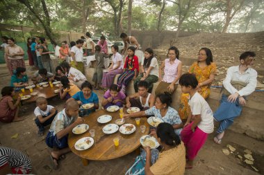Asya Myanmar Bagan insanlar 
