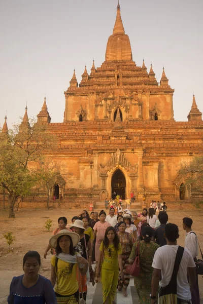 Asien Myanmar Bagan tempel det Byin Nyu — Stockfoto