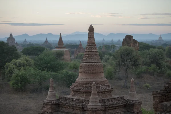 Asia Mianmar Bagan templom Pagoda táj — Stock Fotó