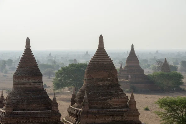 Asie Myanmar Bagan Pagoda chrámu krajina — Stock fotografie