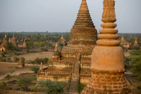 Asia Mianmar Bagan templom Pagoda táj — Stock Fotó