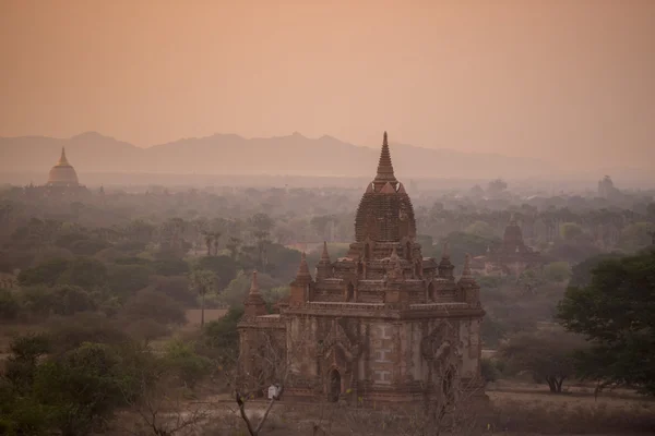 Asia Myanmar Bagan Pagoda świątyni krajobraz — Zdjęcie stockowe