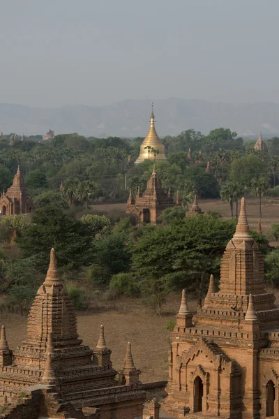 Asien Myanmar Bagan templet Pagoda landskap — Stockfoto