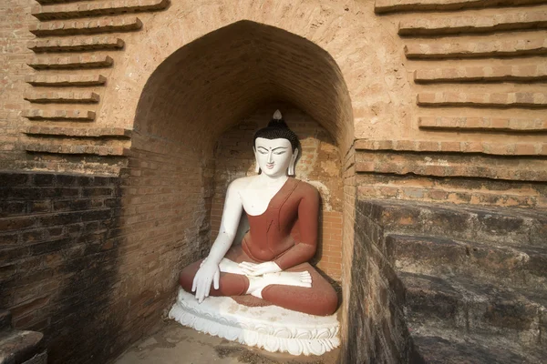 Asia Mianmar Bagan templom Pagoda Buddha ábra — Stock Fotó