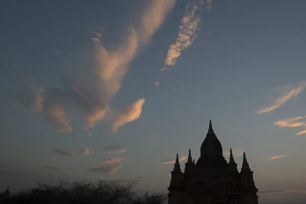 Asya Myanmar Bagan Tapınağı Pagoda manzara — Stok fotoğraf