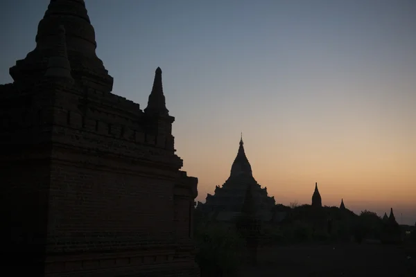亚洲缅甸蒲甘寺塔景观 — 图库照片